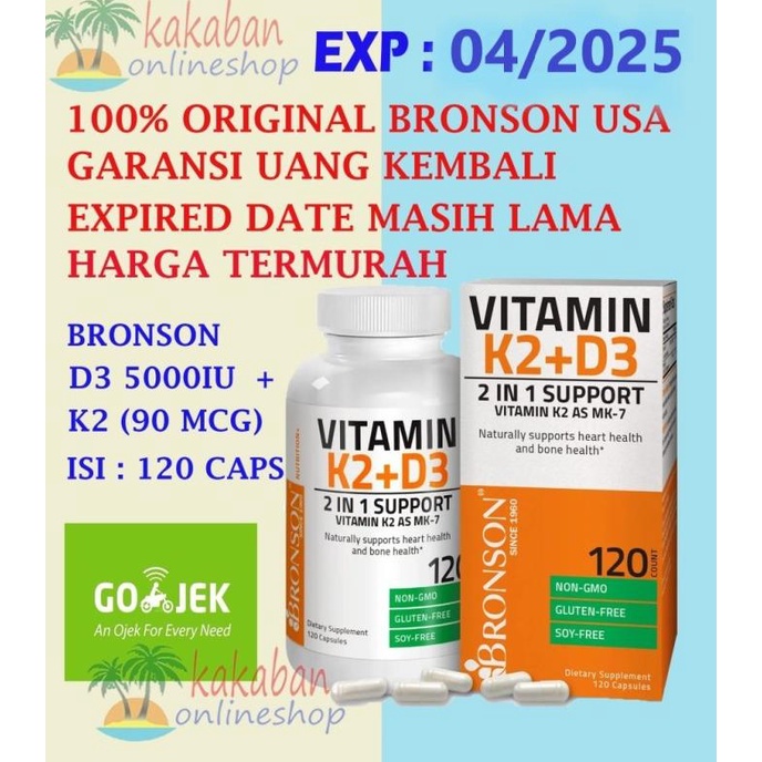 PROMO Bronson Vitamin K2 D3 5000 iu 250 caps