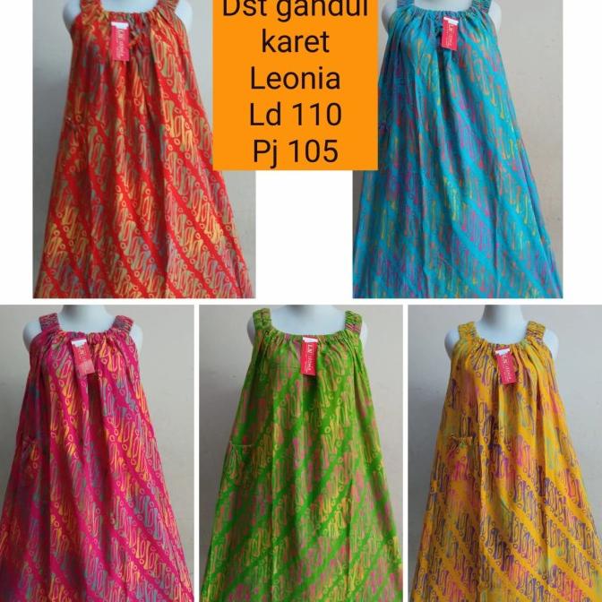 LE686 daster jumbo cap, asli solo tanpa lengan bahan rayon TERBARU