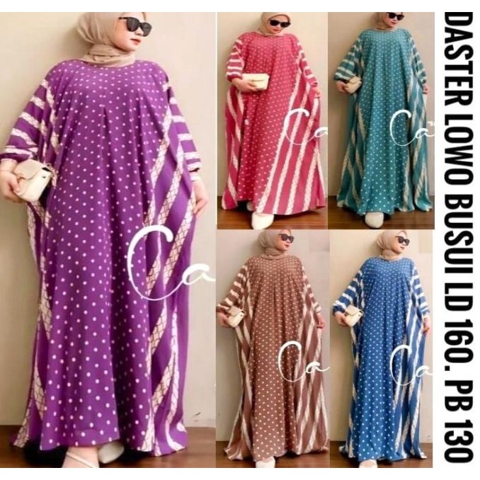 CN475 DASTER PANJANG LOWO MURAH SUPER JUMBO LENGAN PENDEK RESLETING BUSUI DISKON