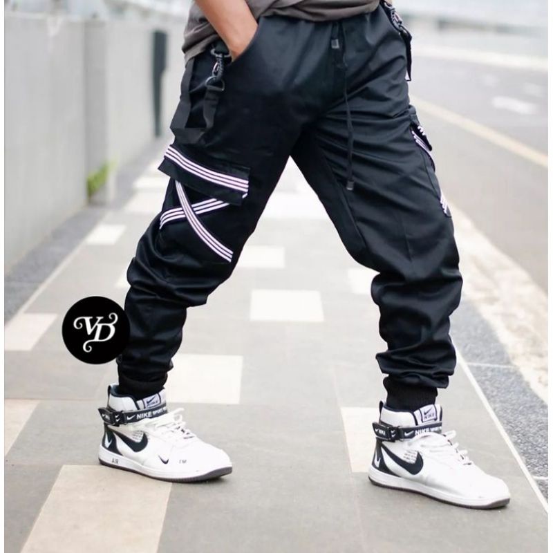 [EXCLUSIVE] BEST QUALITY celana joger cargo Korean style/ celana panjang pria / celana joger terbaru