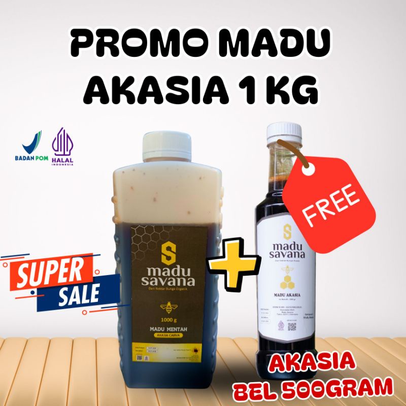 

PROMO MADU AKASIA 1 KG FREE MADU AKASIA KEMASAN 500 GR