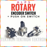 ALPS Rotary Encoder Switch plus Push On Button 24 klik Rotari Sw Putar