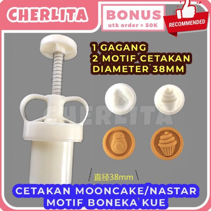 Cetakan Mooncake Nastar Kue Kering Cookies Motif Lucu Premium