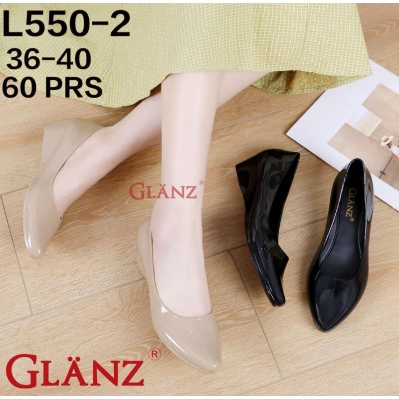 GLANZTON L550-2 / SEPATU WEDGES JELLY WANITA
