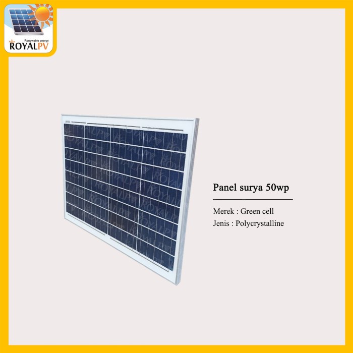 Panel surya 50wp poly, solar panel 50wp solar poly, cell 50wp poly PROMO
