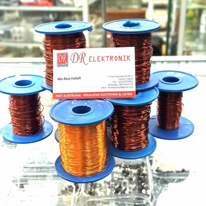Terbaru Kawat Tembaga 0.40mm 0,40mm Email Enamel Wire Gulung Dinamo meteran dre3 Ayo Order