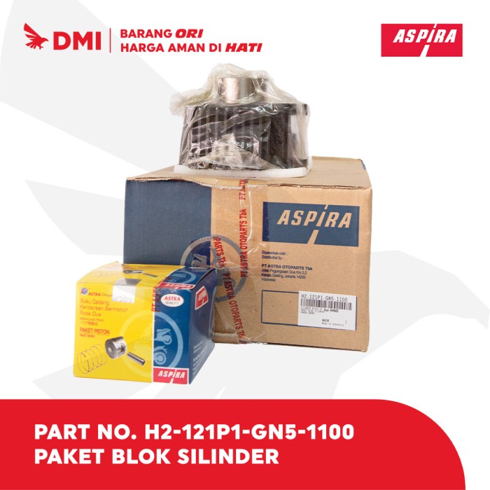 BLOK SILINDER BLOK PISTON KIT GRAND SUPRA X H2-121P1-GN5-1100 ASPIRA