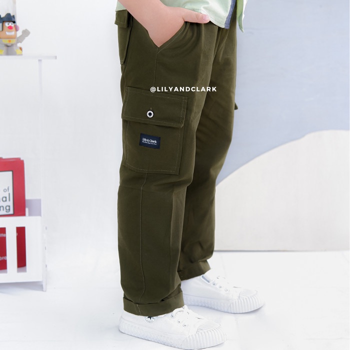 Jose Lily And Clark Celana Cargo Basic Anak Laki-Laki Warna Army - Ca03
