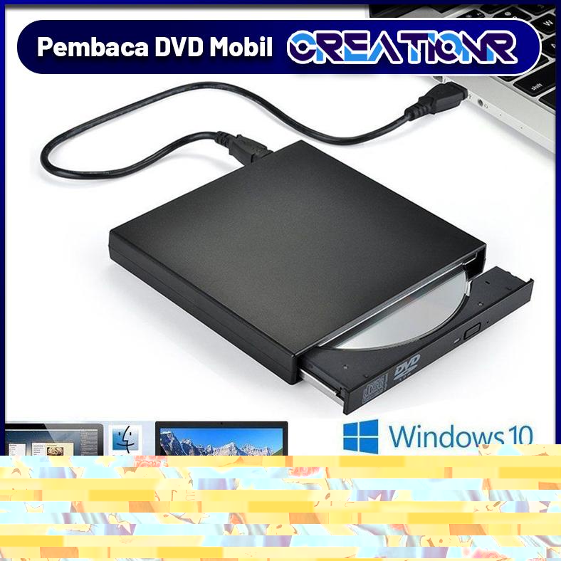Promo Akhir Tahun Dvd External /Dvd External Laptop /Portable Dvd Writer Dvd/Cd/Vcd Usb2.0 Untuk All
