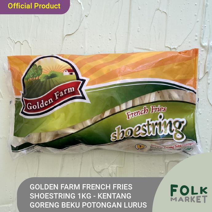 

best seller] GOLDEN FARM French Fries Shoestring 500gr / 1KG - Kentang Goreng Beku