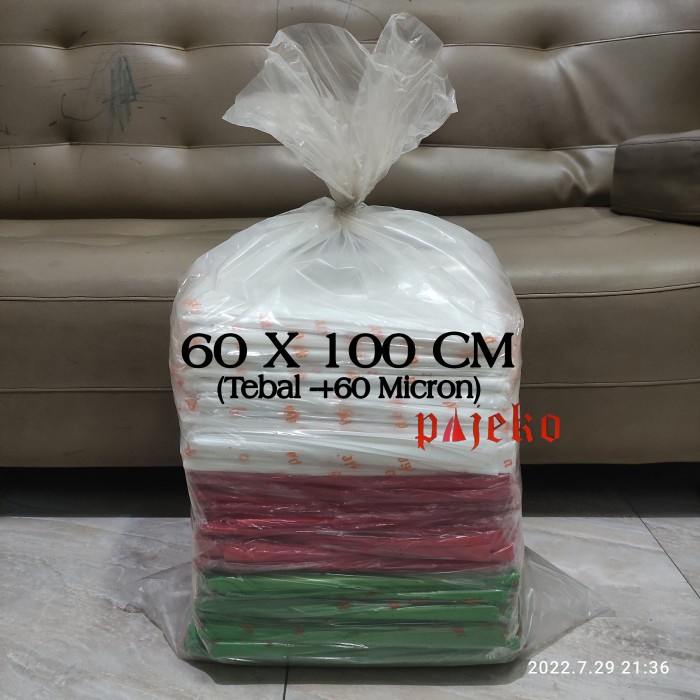 Terbaru Kantong Plastik Sampah Bening / Transparant 60 X 100 Promo Terlaris