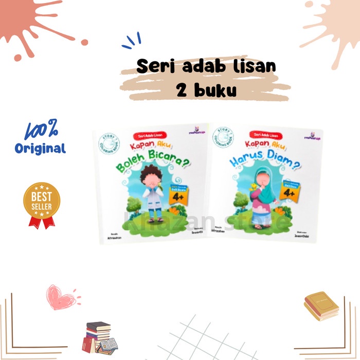 

[SALE MURAH] Buku Seri Adab Lisan 2 buku MASKANA KIDS SALE