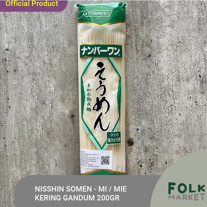 

siap kirim] NISSHIN Somen - Mi / Mie Kering Gandum / Dried Wheat Noodle 200 gr