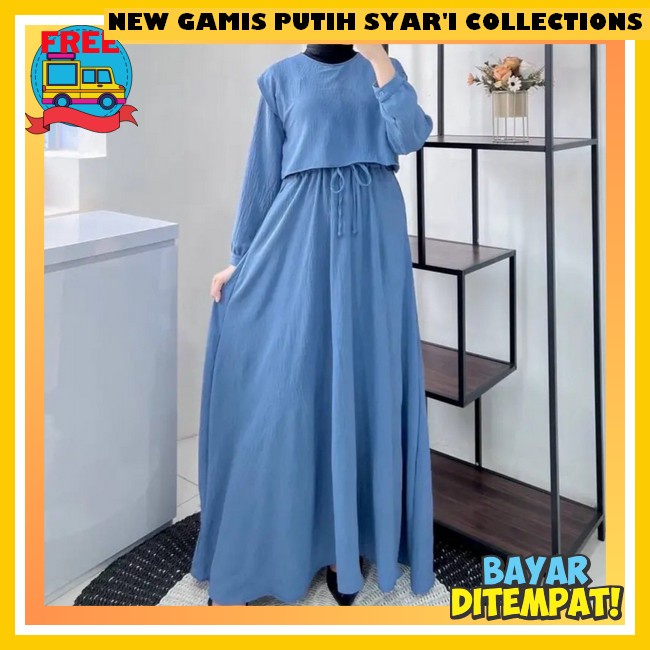 Terjamin Baju Gamis Kaftan Rayon Jumbo Ld 170Cm Motif Celosia Terbaru 2023 Gaun Syari Muslimah Kelel