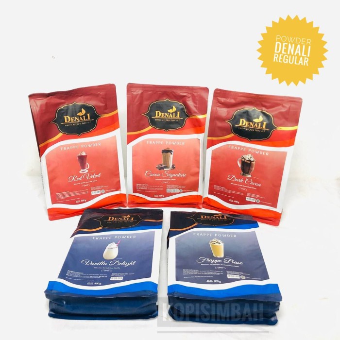 

] Grosir Powder DENALI Reguler 800 gram Bubuk Minuma Kualitas Premium