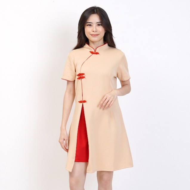 Dress Cheongsam Wanita Modern 033