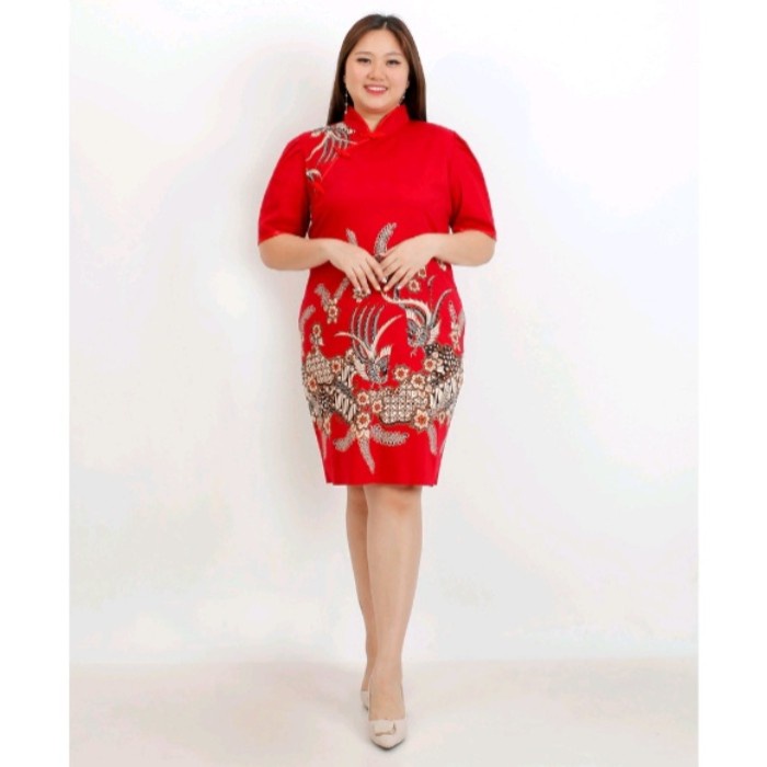 Cheongsam Jumbo Bigsize Baju Imlek Wanita Size Jumbo
