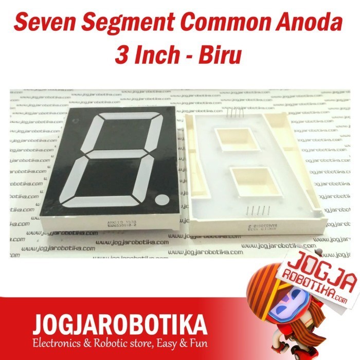 populer] SEVEN SEGMENT BIRU 3 INCH SM653001B 7 SEGMEN COMMON ANODA