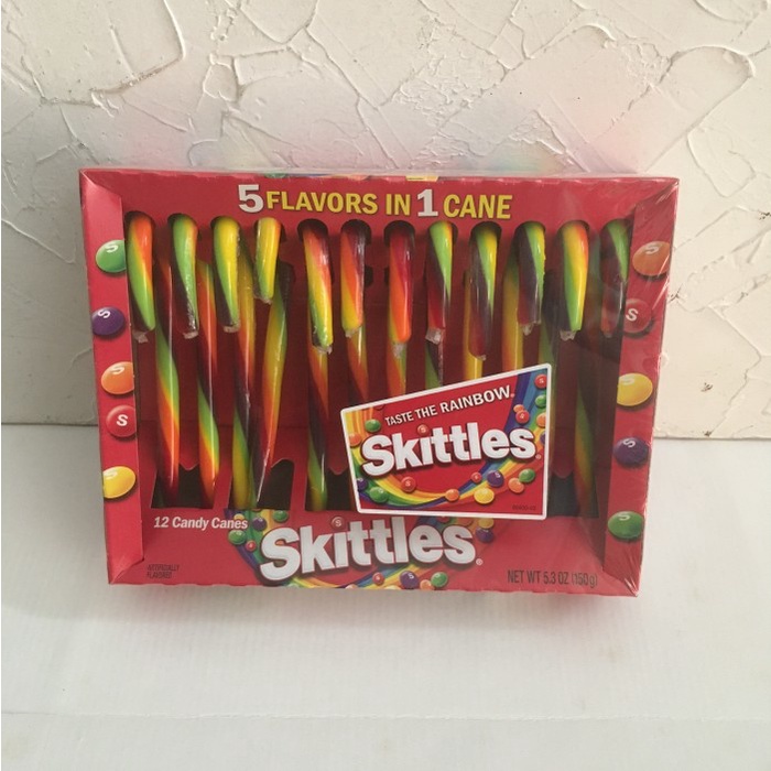 

Skittles Candy Canes