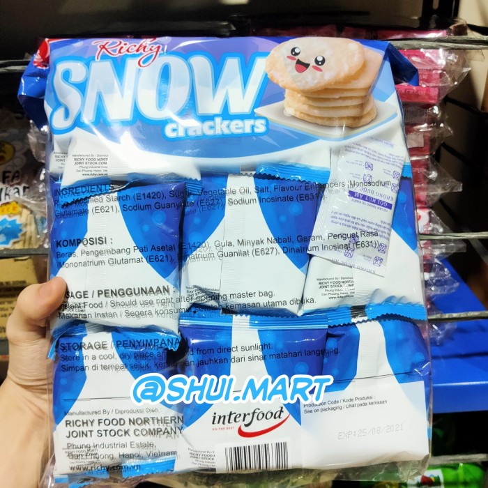 

N Krakers / Krekers Rasa Manis - Richy Rice Snow Crackers