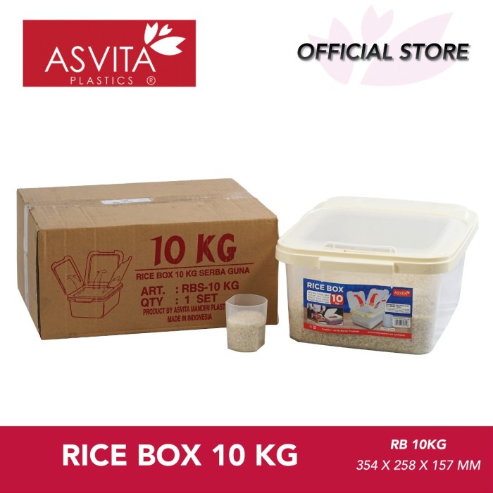 

Rice 10 Kg Rbs10 Tempat Kotak Penyimpanan Plastik Asvita