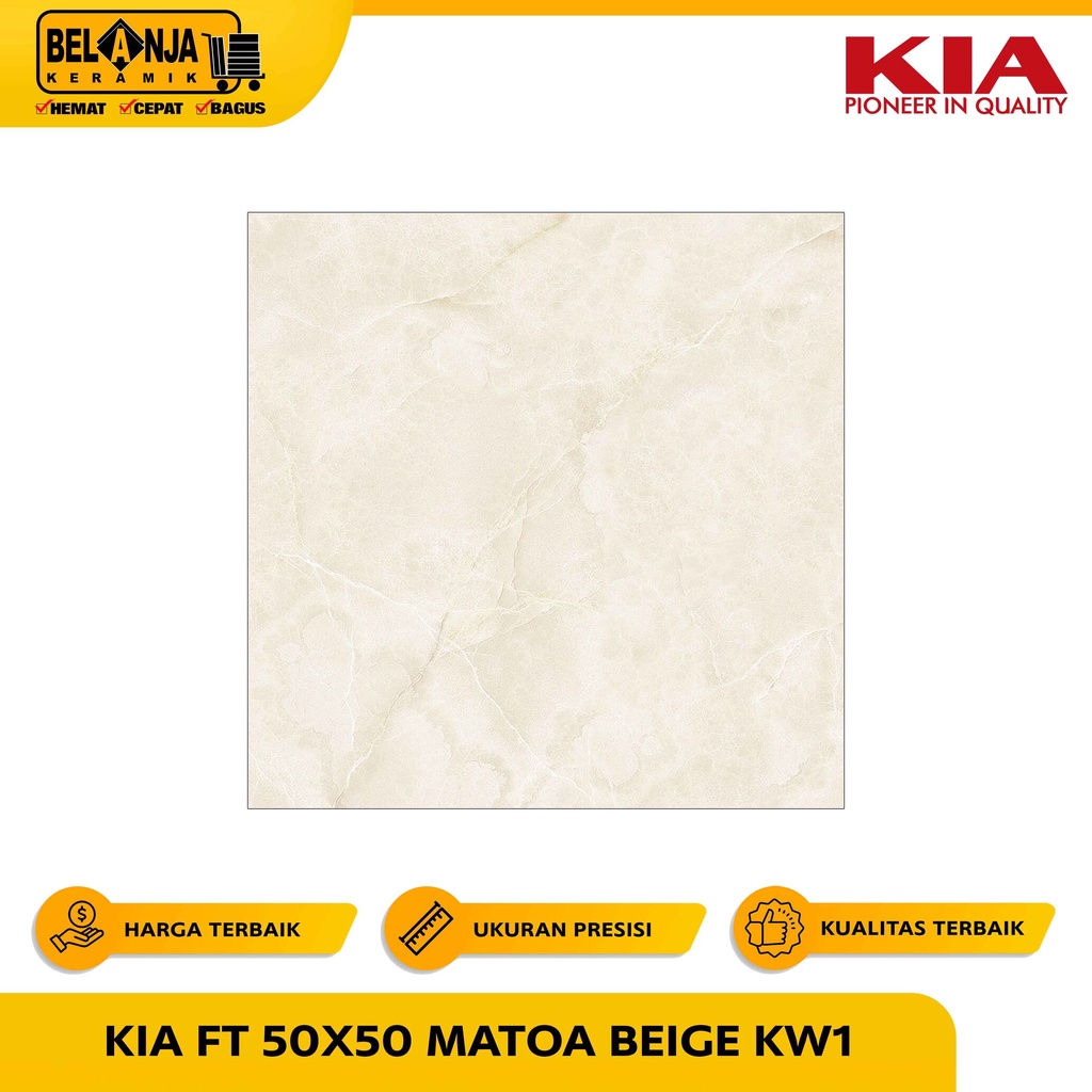 KIA Keramik Lantai 50x50 Matoa Beige Kw1