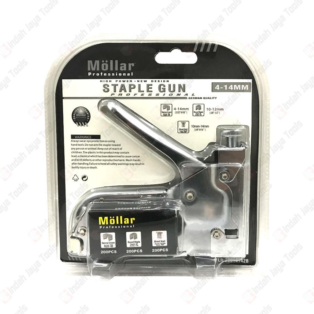 

New! MOLLAR Staples Gun Tacker 3 in 1 - Stapler Jok Tembak Hekter 3 Way ,.