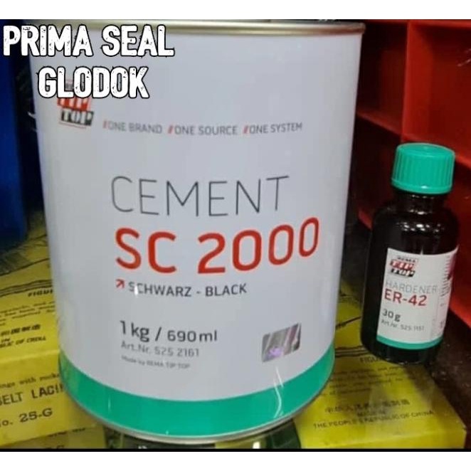 Lem conveyor SC2000 ( 1 kg ) Black + Hardener Rema Tip Top SC 2000 Murah