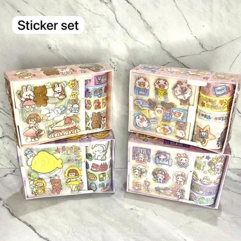 

(stiker momo roll) Stiker Sticker Viral Momo Box Set 2D Waterproof lucu aesthetic