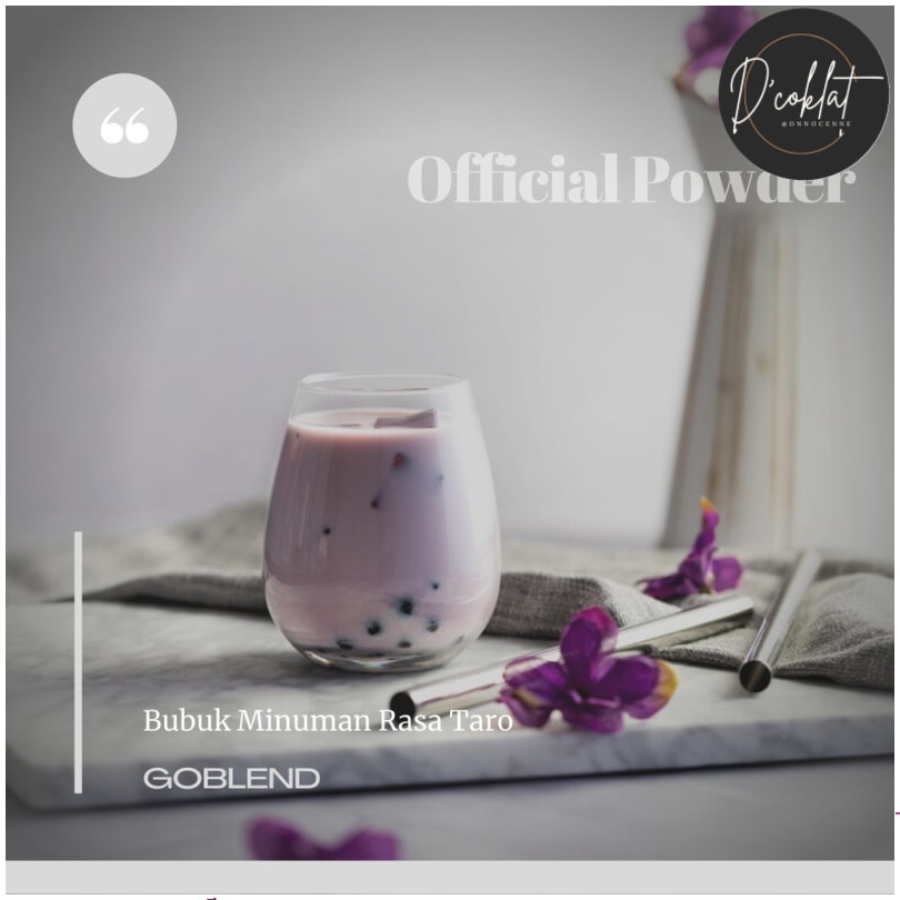 

Bubuk Minuman / powder rasa TARO 1Kg