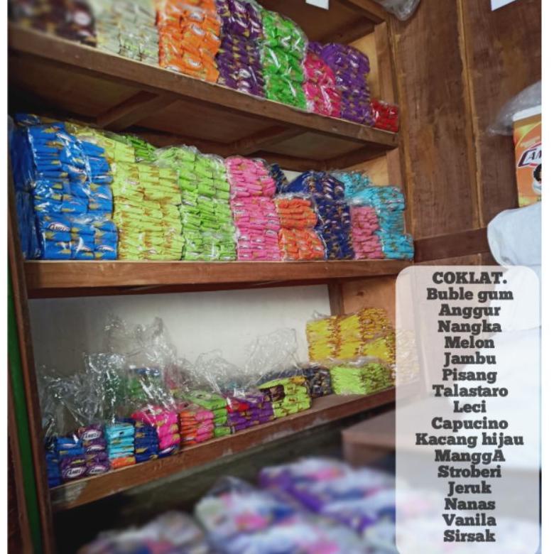 

Terbaru - ( 4 pcs isi lem)Mix Bubuk minuman es camelo 200 pcs// Paket es camelo 1 kg ..