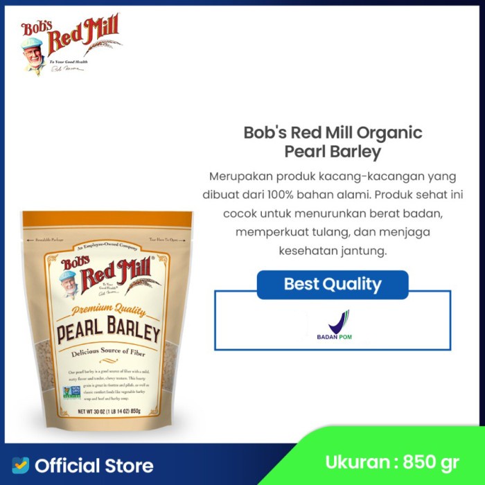 

BOB'S RED LL PEARL BARLEY PREUM QUALITY 850 GR