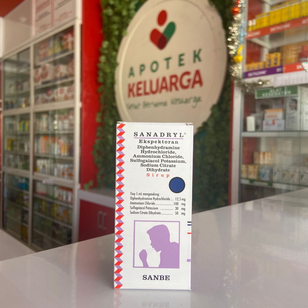 Sanadryl Expectorant Sirup 120 ml- APOTEK LEGAL