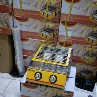 Kompor Panggang 2 Tungku(Sosis Bakar, Ayam, Ikan, Sate) Panggangan Gas