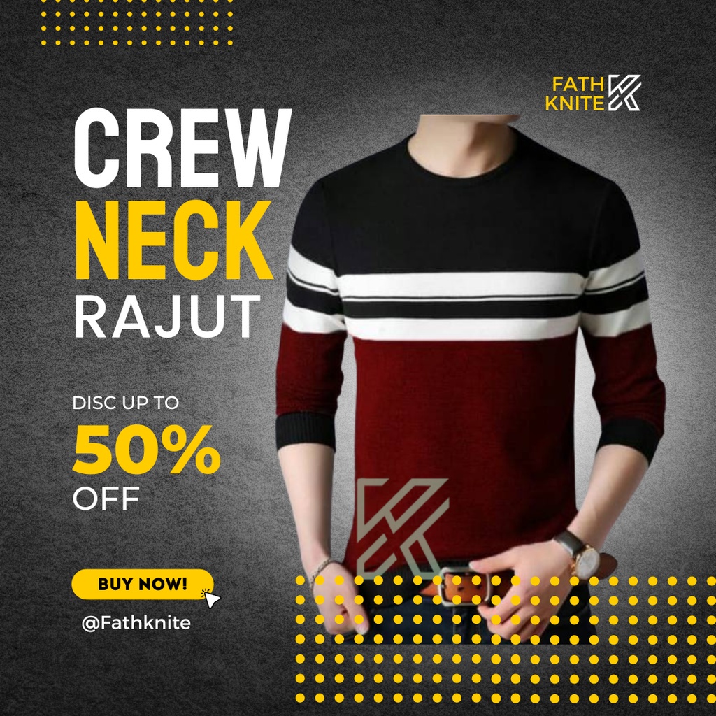 Sweater Rajut Pria Dan Wanita Baju Pria Lengan Panjang/Sweater Crewne Pria/Baju Sweater/Jaket Rajut
