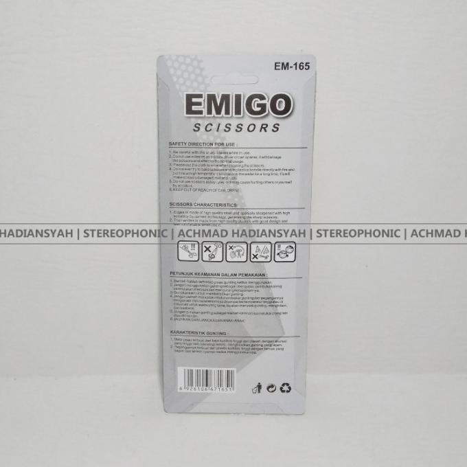 

Gunting Sedang Emigo | Gunting Ukuran Sedang Emigo | Gunging Stainless Stok Terbatas