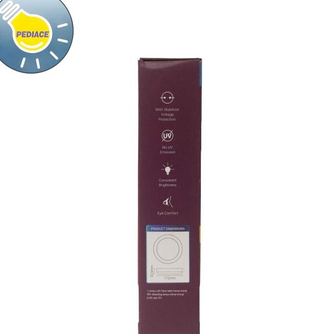 Lampu LED Panel Light Bulat 12 Watt Inlite Outbow SNI WARM WHITE 3000K New arival