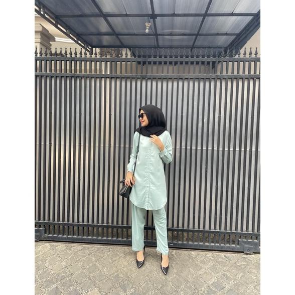 Wanita Polos Satu Set One Set/Stelan Tunik Standar Ld 110 Bahan Terbaik