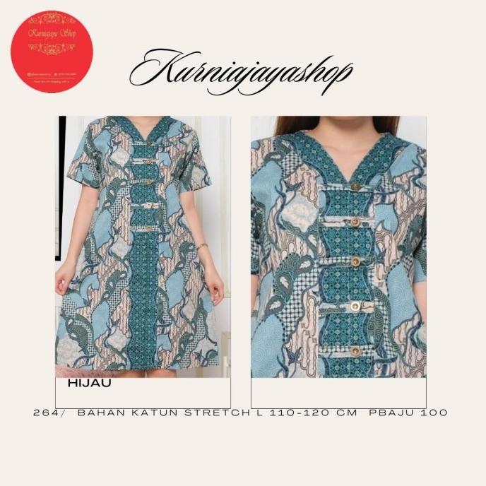 Terlaris Dress Batik Wanita Super Jumbo Imlek/Sincia/Cny/Baju Imlek/Bigsize Limited Edition
