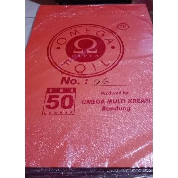

Kertas Cover Foil Omega jaya Kover Karton Omega jaya Foil -ls01