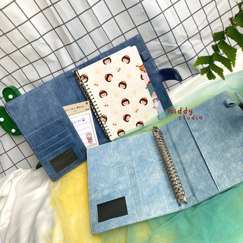 

Binder Denim 20Ring A5 26Ring B5 Ready Sto