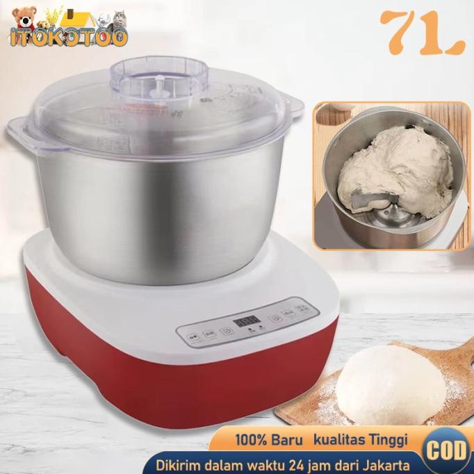 7L Stand Mixer Low Watt Alat Pengaduk Adonan Mixer Yuqiicon