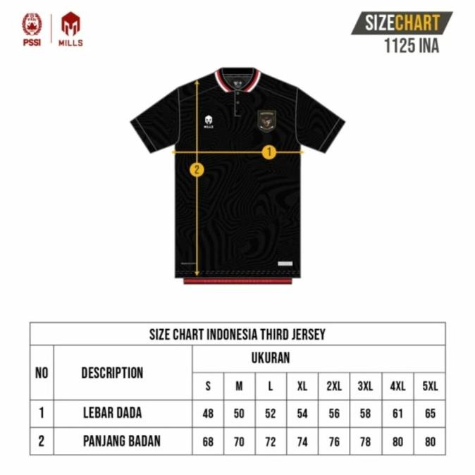 JERSEY TIMNAS INDONESIA THIRD 2022-2023 REPLICA VERSION
