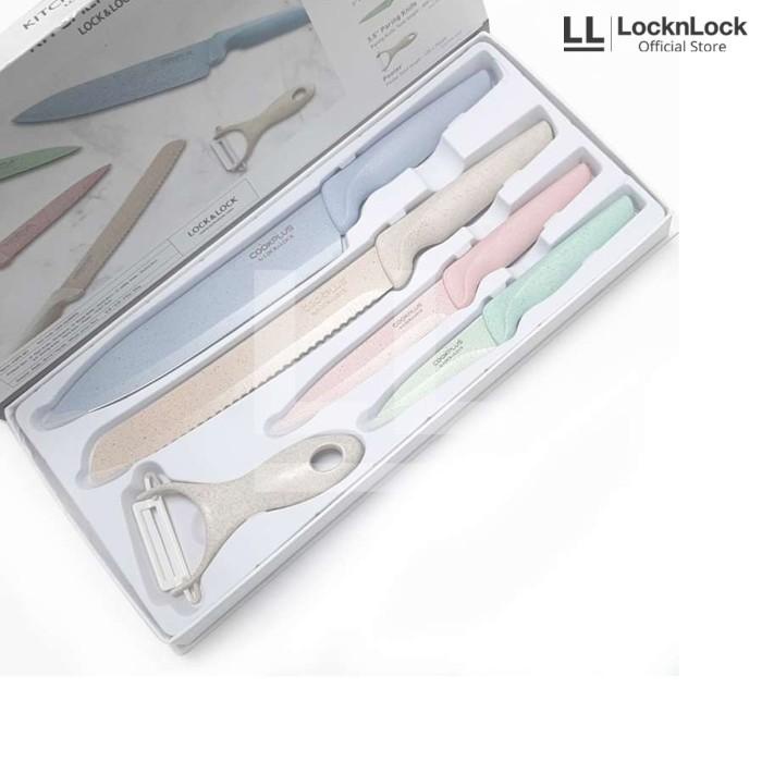 

LocknLock Pisau Set Cookplus Knife 5P - Pastel CKK102S5MIX