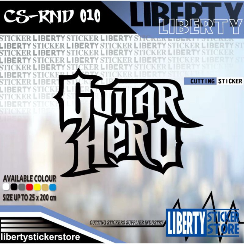 Cutting Sticker Guitar Hero | Cutting Stiker Guitar Hero | Cutting Stiker Anime | Cutting Stiker Ani