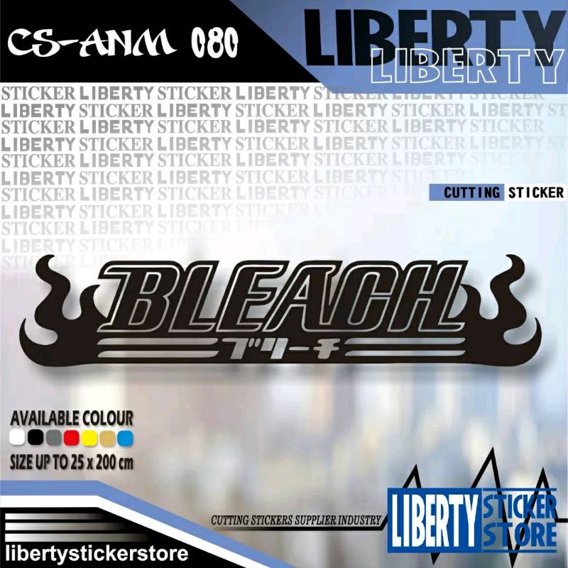 BIG Cutting Sticker Bleach Logo | Cutting Stiker Bleach Logo
