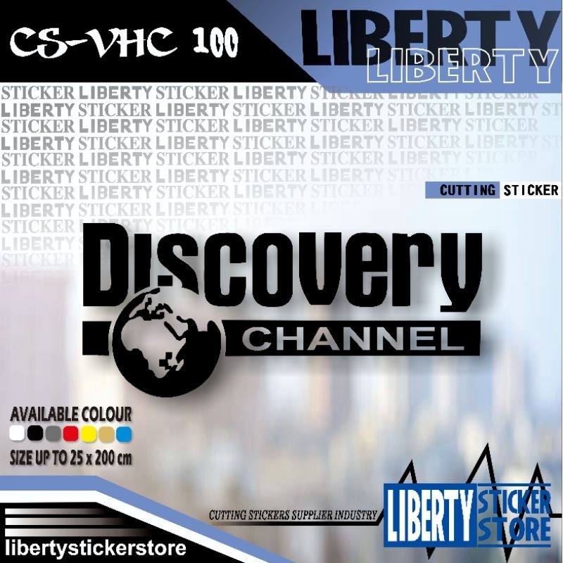 bebas pilih warna dan ukuran cutting discovery channel | cutting stiker discovery channel | discover