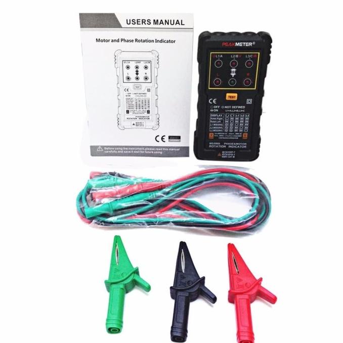 Digital 3 Three Phase Indicator Rotation Sequence Meter Tester Ms5900