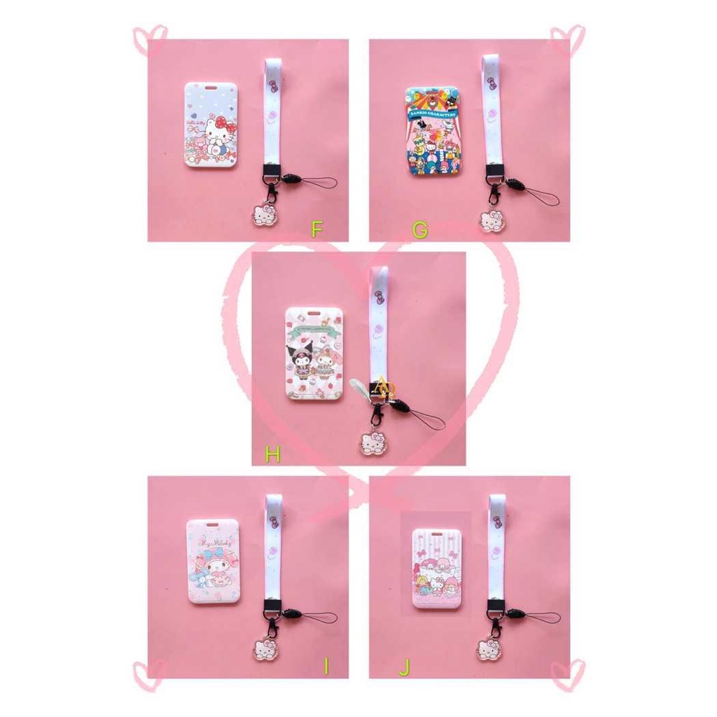 

Tempat Kartu Unik / Card Holder Tali Motif Hello Kitty & Melody Imut Seller