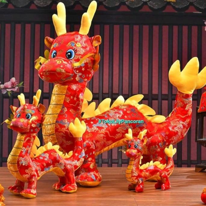 Boneka Imlek Shio Naga / Plush Toy Naga 2024/ Dekorasi Imlek Original